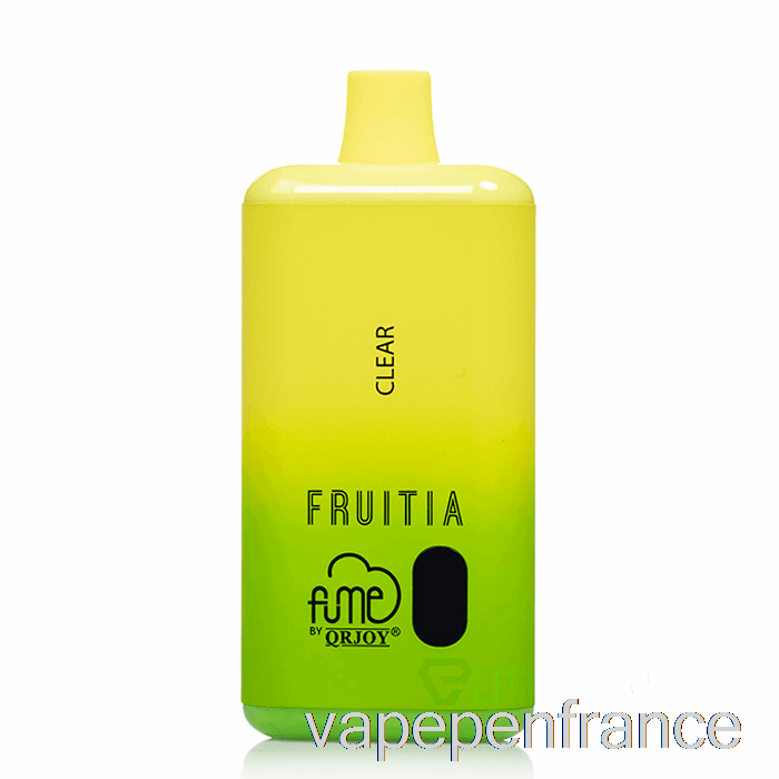 Stylo Vape Transparent Jetable Fruitia X Fume 8000